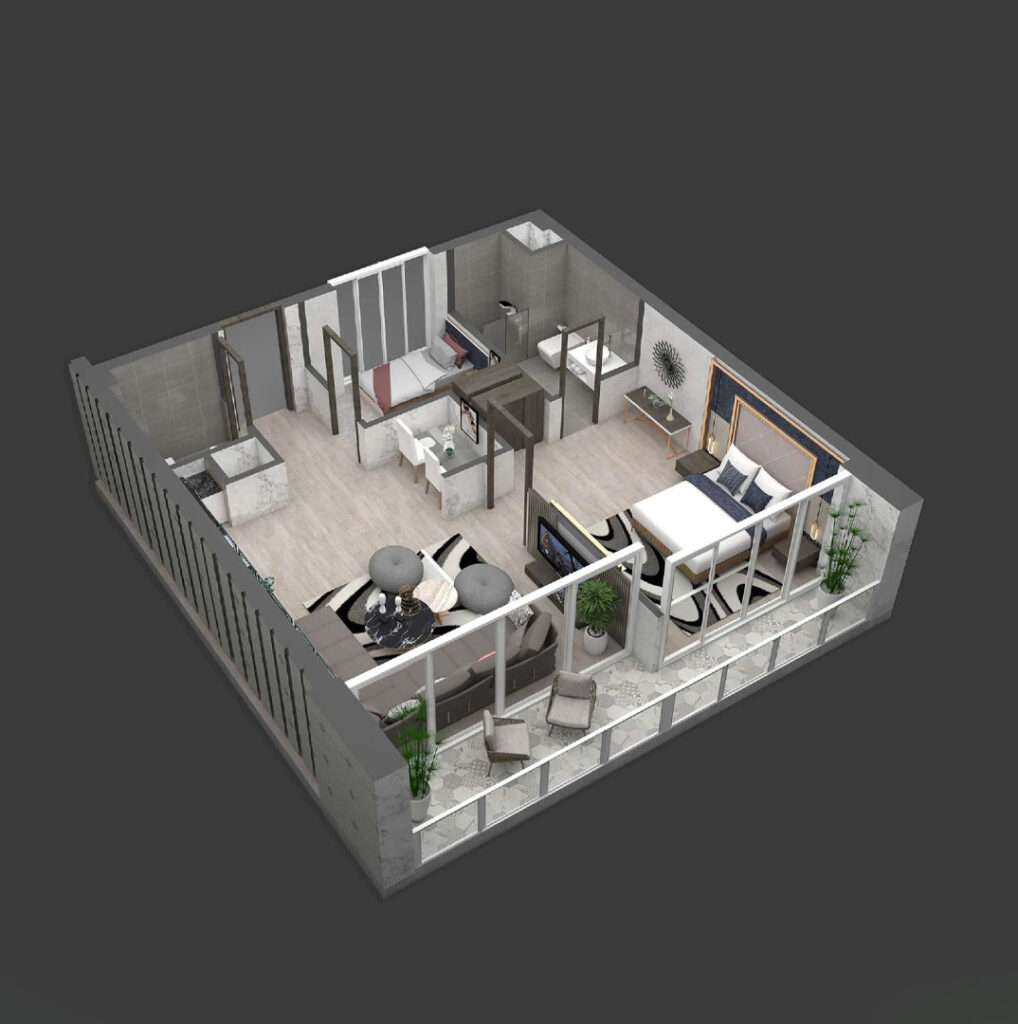 1 bed iso